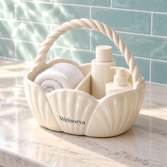 Welnorva Shell Handle Storage Basket