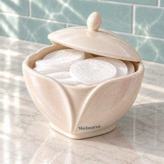 Welnorva Lidded Cotton Jar