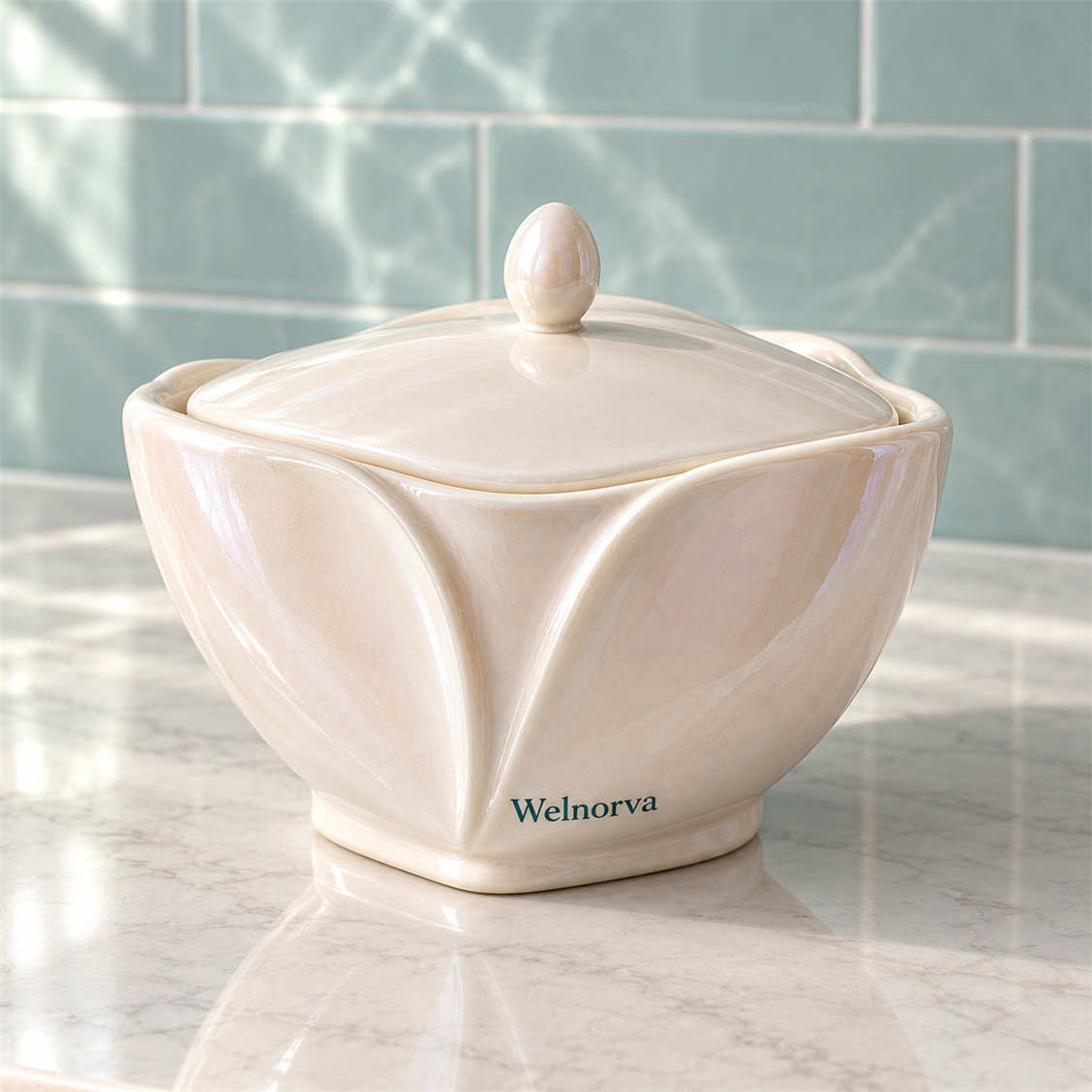 Welnorva Lidded Cotton Jar
