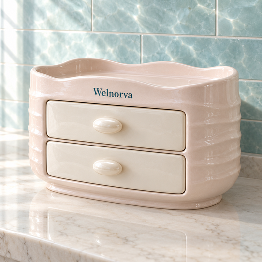 Welnorva Two-Drawer Vanity Organizer
