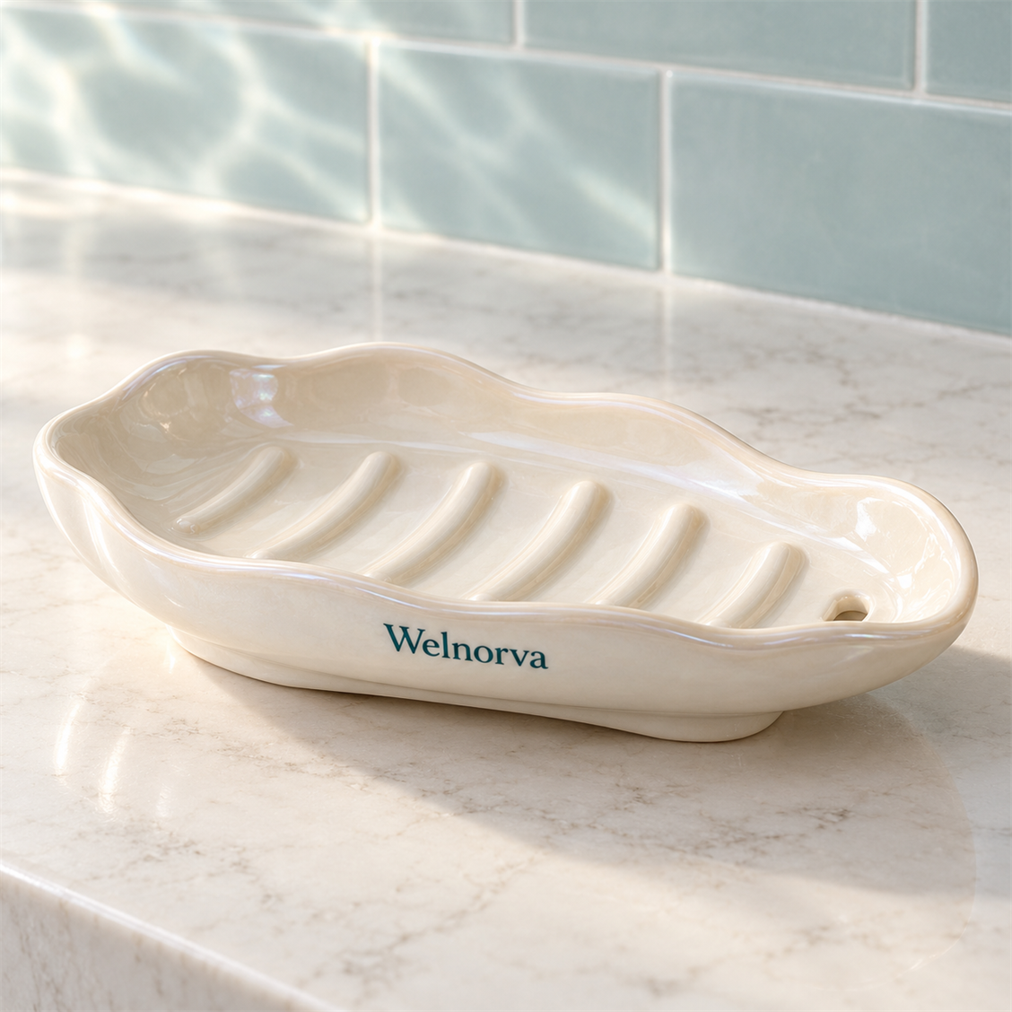 Welnorva Ripple Draining Soap Tray