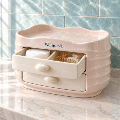 Welnorva Two-Drawer Vanity Organizer